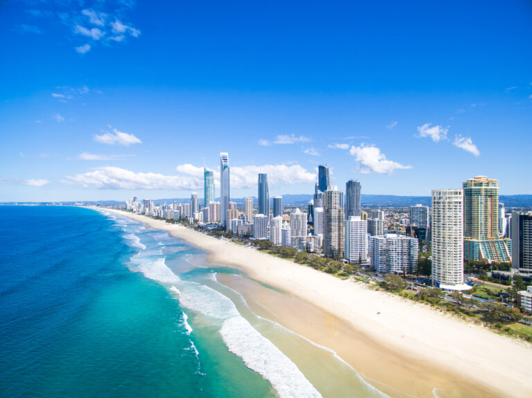 An,Aerial,View,Of,Surfers,Paradise,On,The,Gold,Coast,