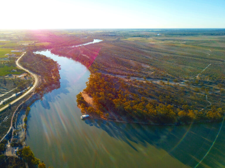 Aerial,View,Of,The,Regional,Country,City,Of,Mildura,And